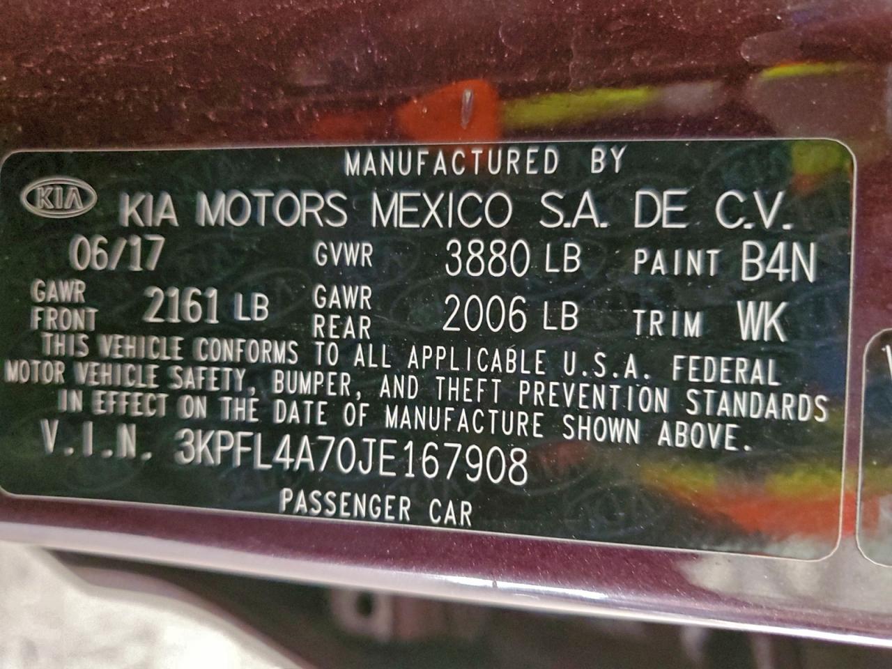 2018 KIA FORTE LX photo 12
