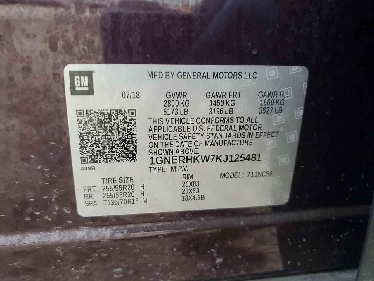 2019 CHEVROLET TRAVERSE LT photo 13