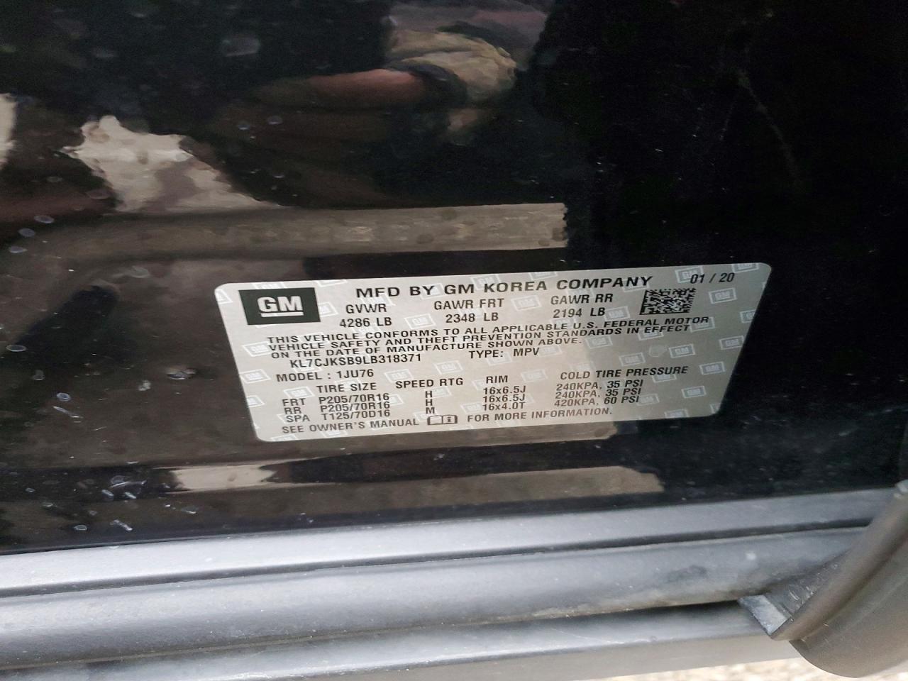 2020 CHEVROLET TRAX LS photo 13
