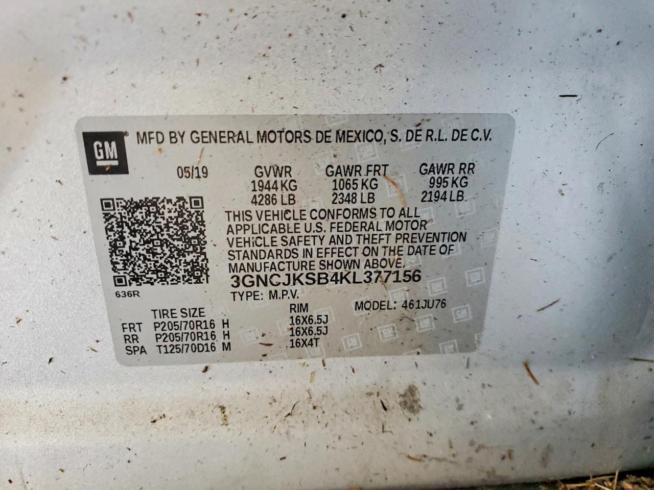2019 CHEVROLET TRAX LS photo 13