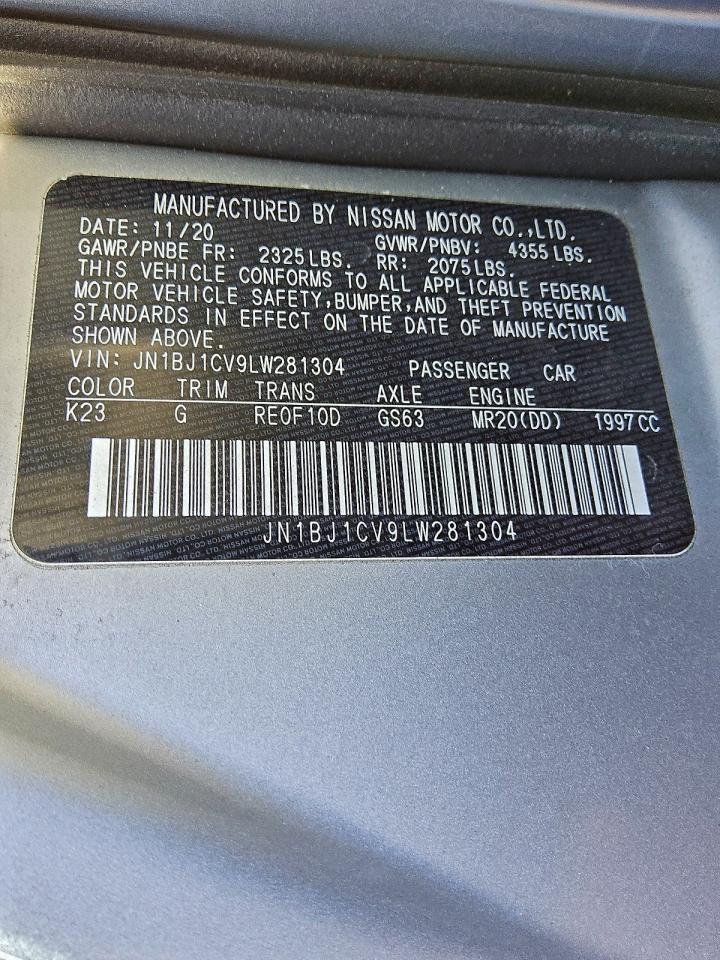 2020 NISSAN ROGUE SPORT S photo 12