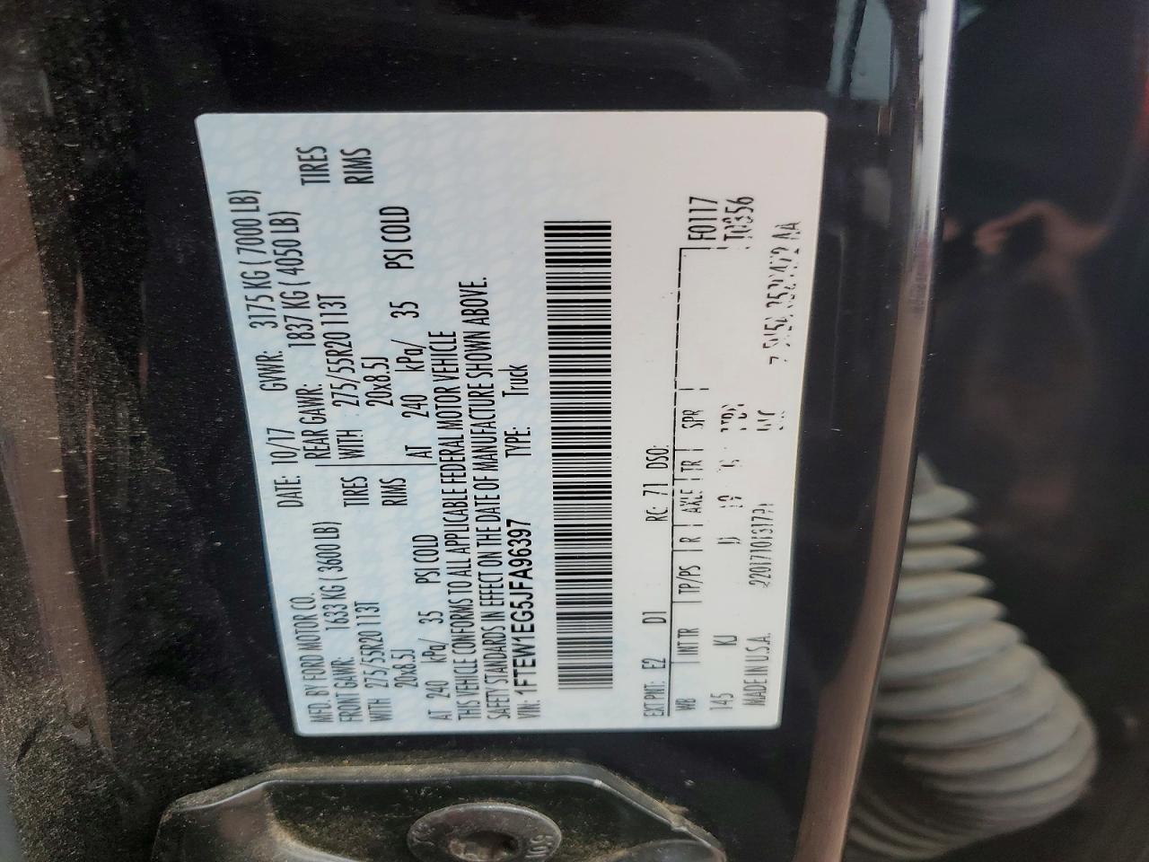 2018 FORD F150 SUPERCREW photo 12