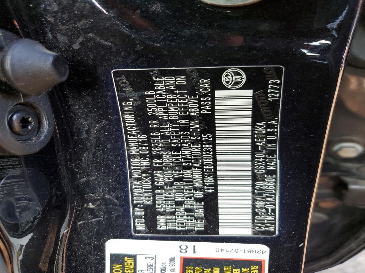 2016 TOYOTA AVALON XLE photo 12