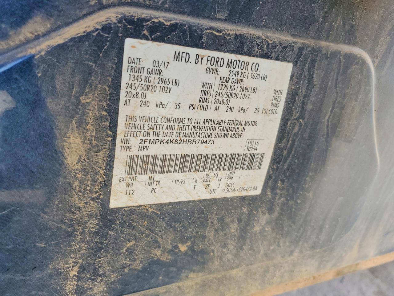 2017 FORD EDGE TITANIUM photo 13