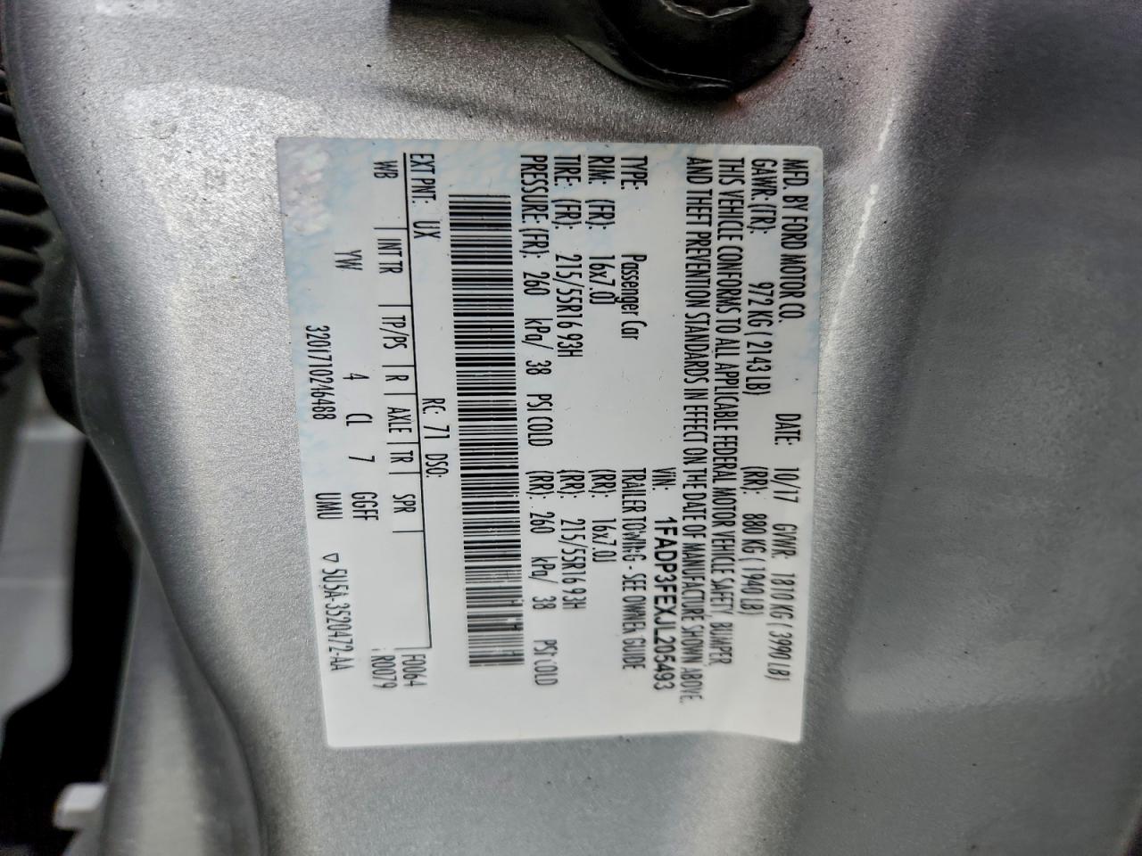 2018 FORD FOCUS SE photo 12