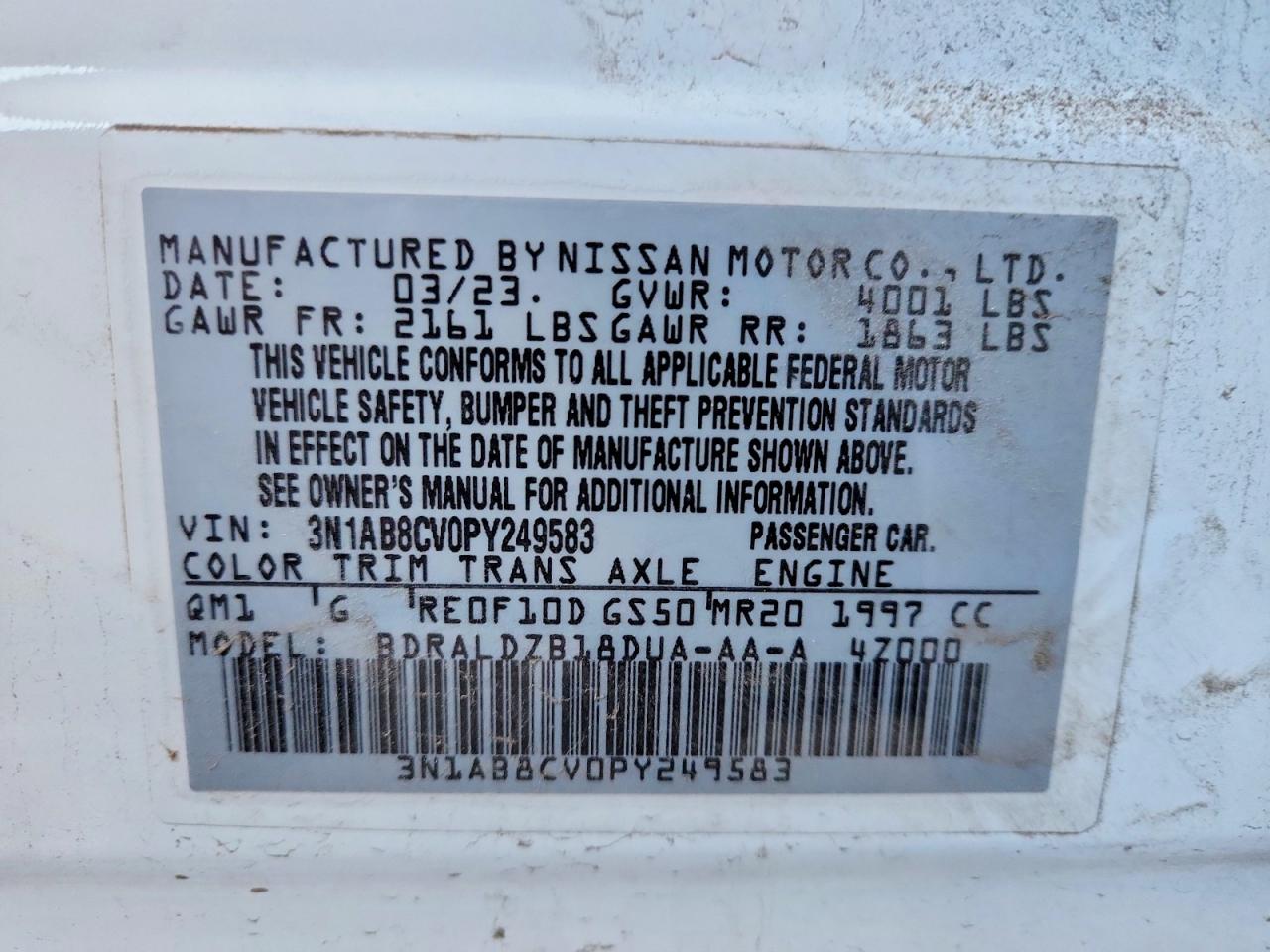 2023 NISSAN SENTRA SV photo 25