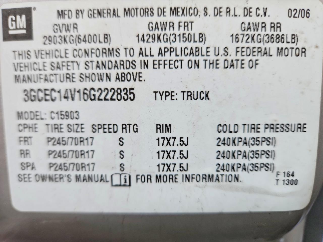 2006 CHEVROLET SILVERADO C1500 photo 13
