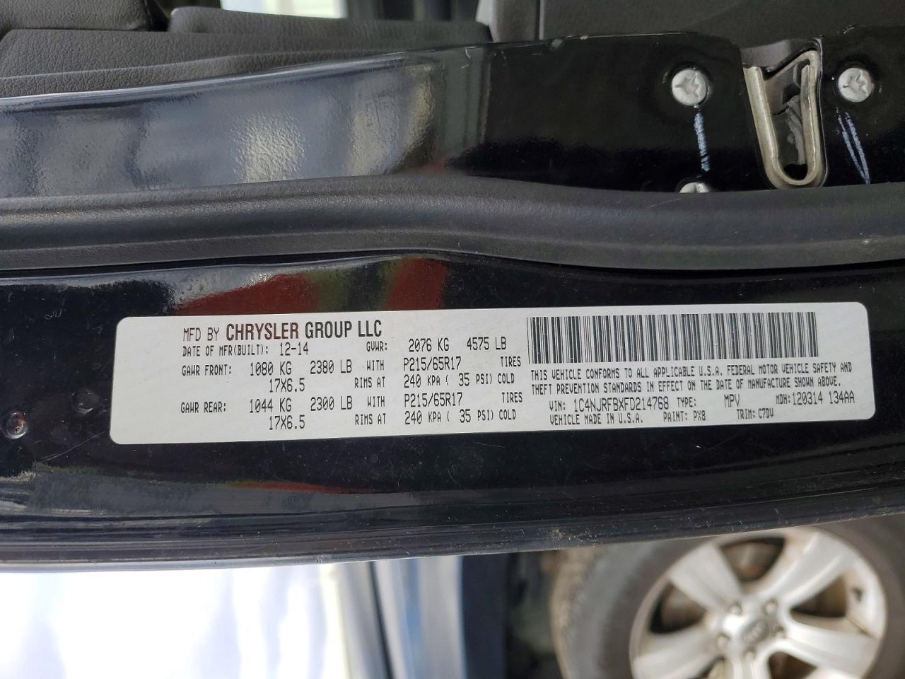 2015 JEEP PATRIOT LATITUDE photo 14