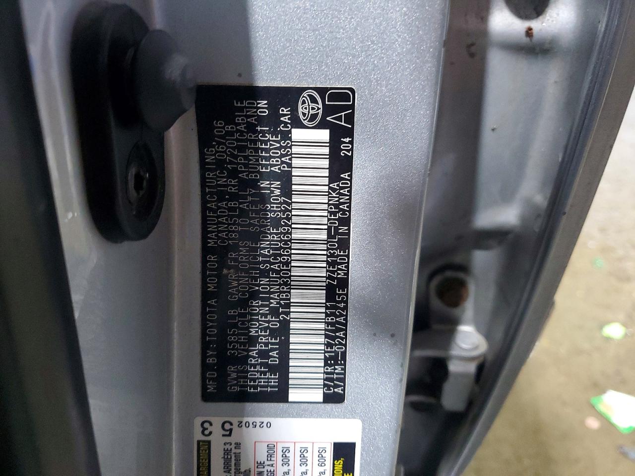 2006 TOYOTA COROLLA CE photo 12