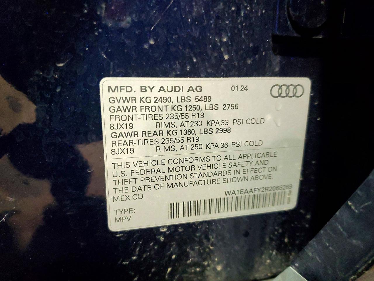 2024 AUDI Q5 PREMIUM PLUS 45 photo 14