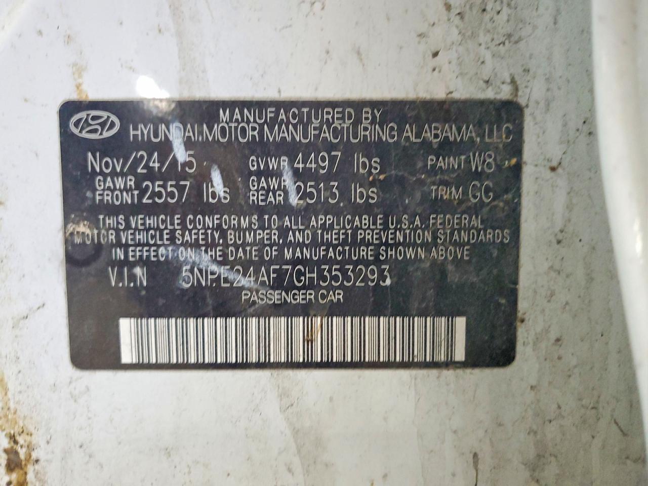 2016 HYUNDAI SONATA SE photo 12