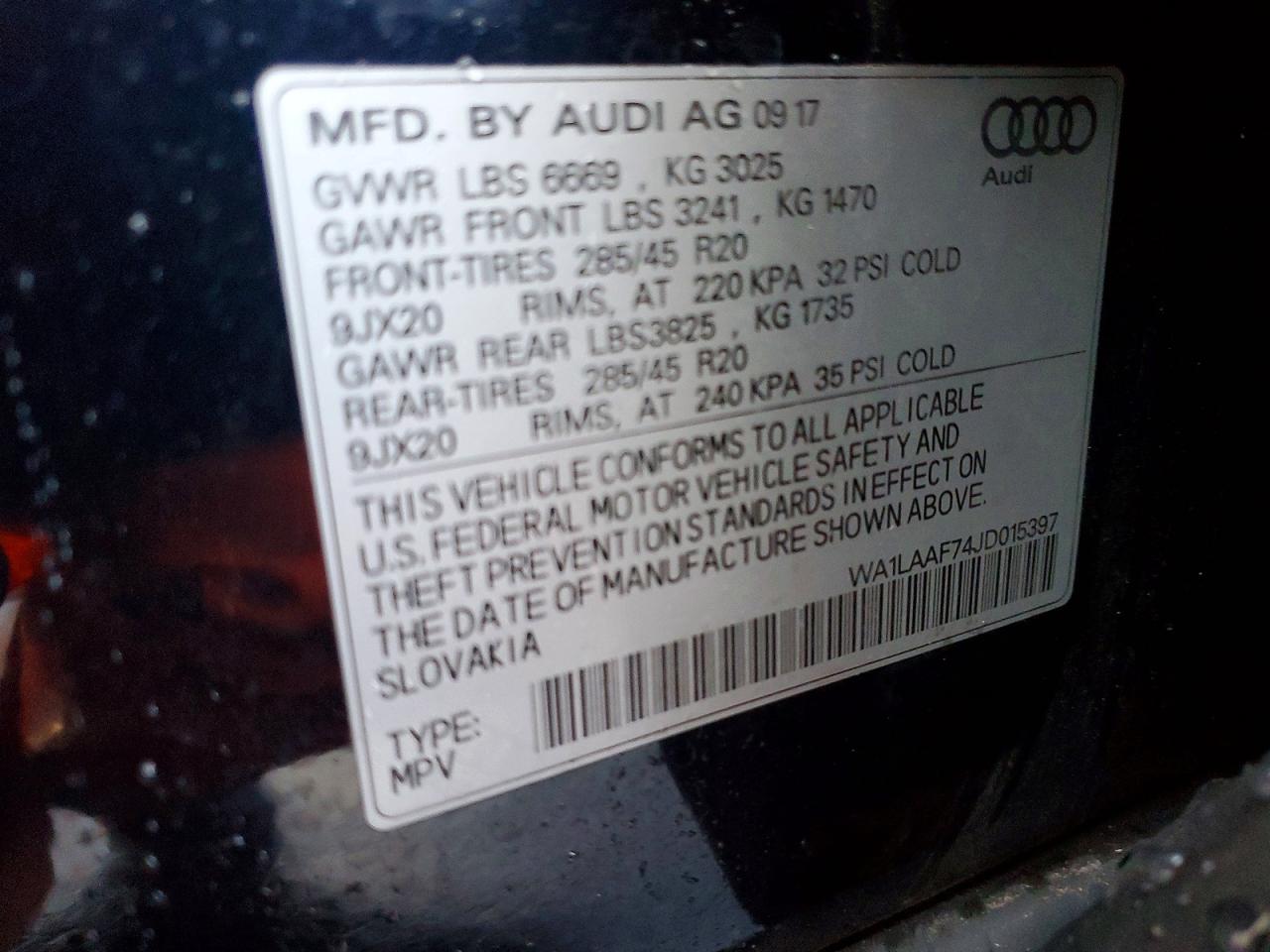 2018 AUDI Q7 PREMIUM PLUS photo 14