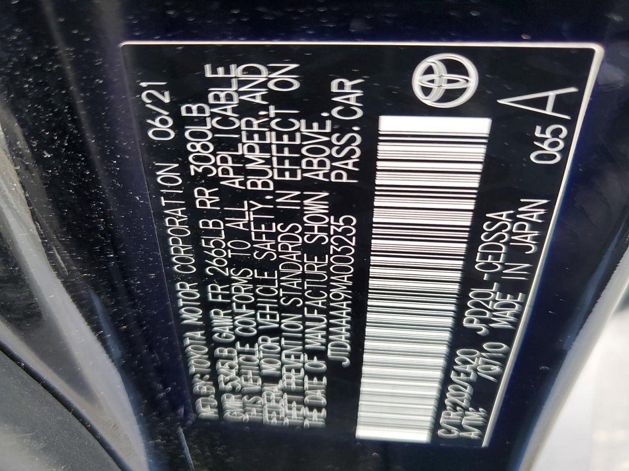 2021 TOYOTA MIRAI XLE photo 12