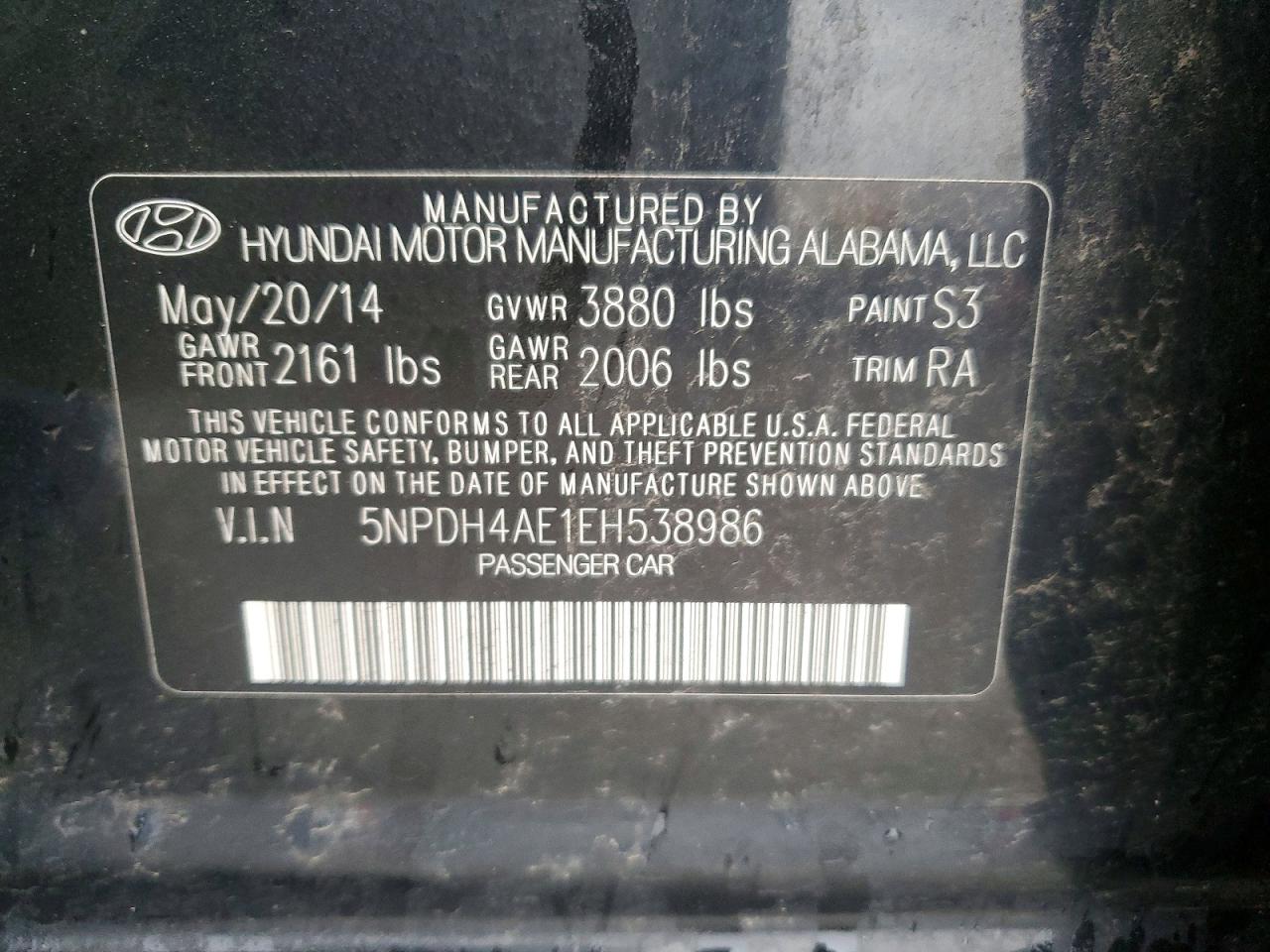2014 HYUNDAI ELANTRA SE photo 23