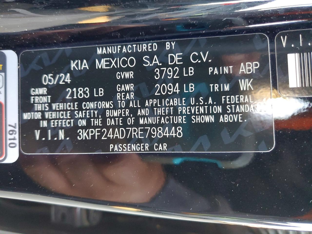 2024 KIA FORTE LX photo 12