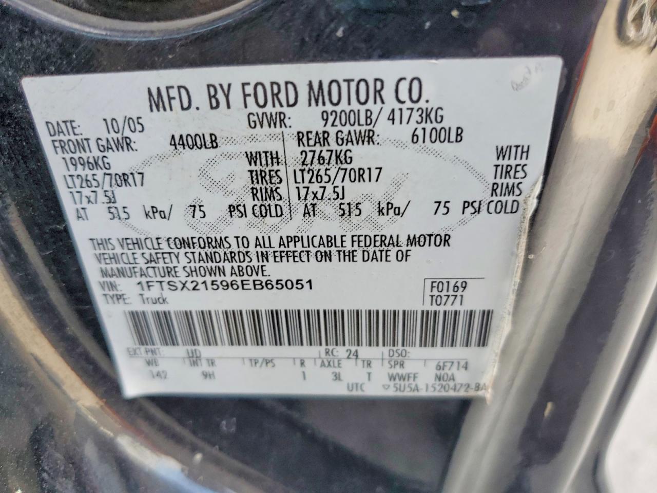 2006 FORD F250 SUPER DUTY photo 12
