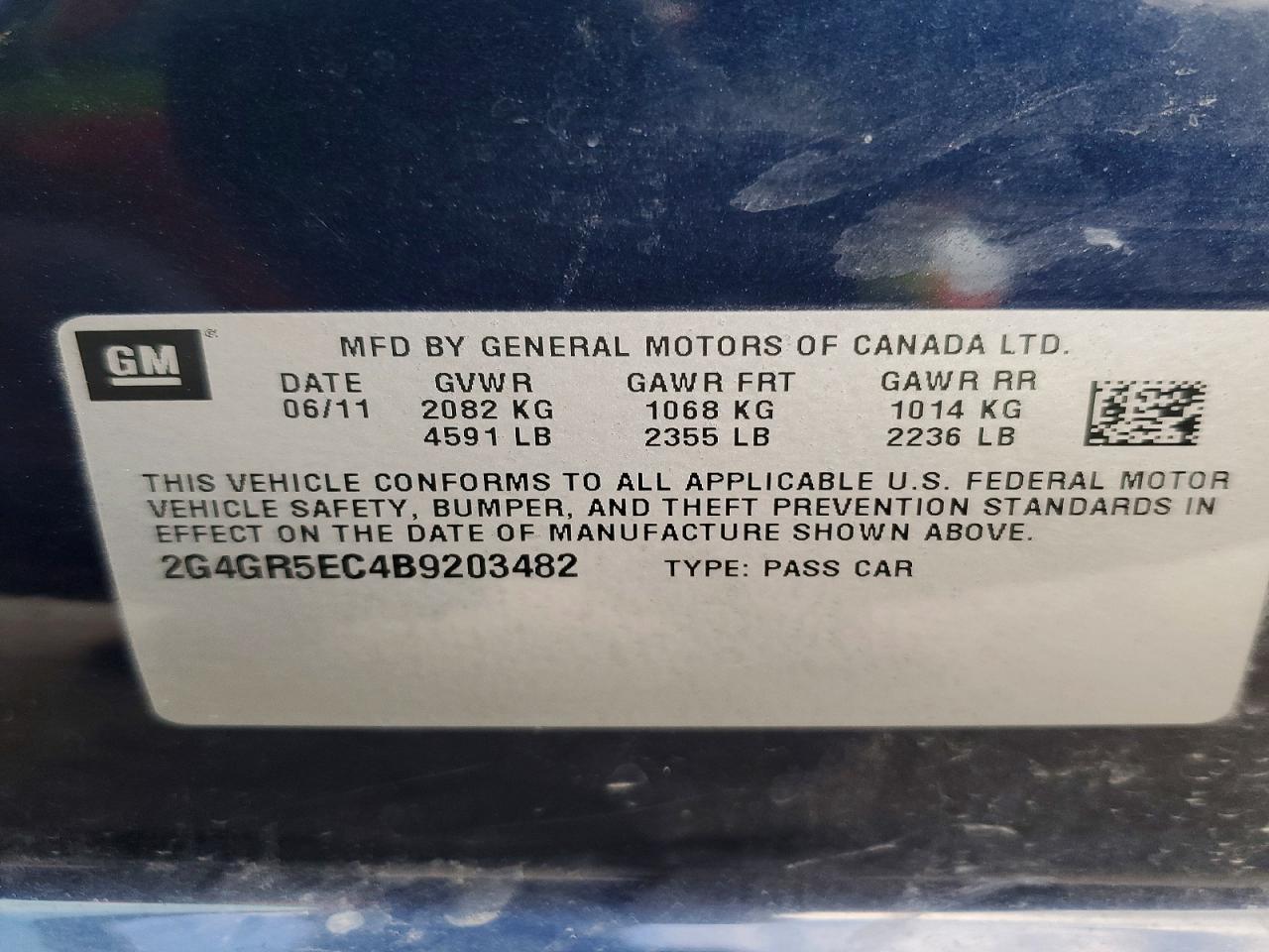 2011 BUICK REGAL CXL photo 12
