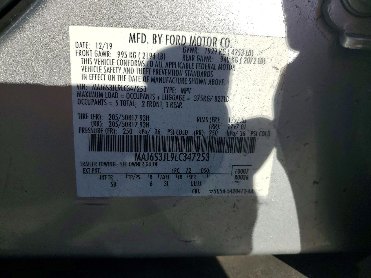 2020 FORD ECOSPORT SES photo 13