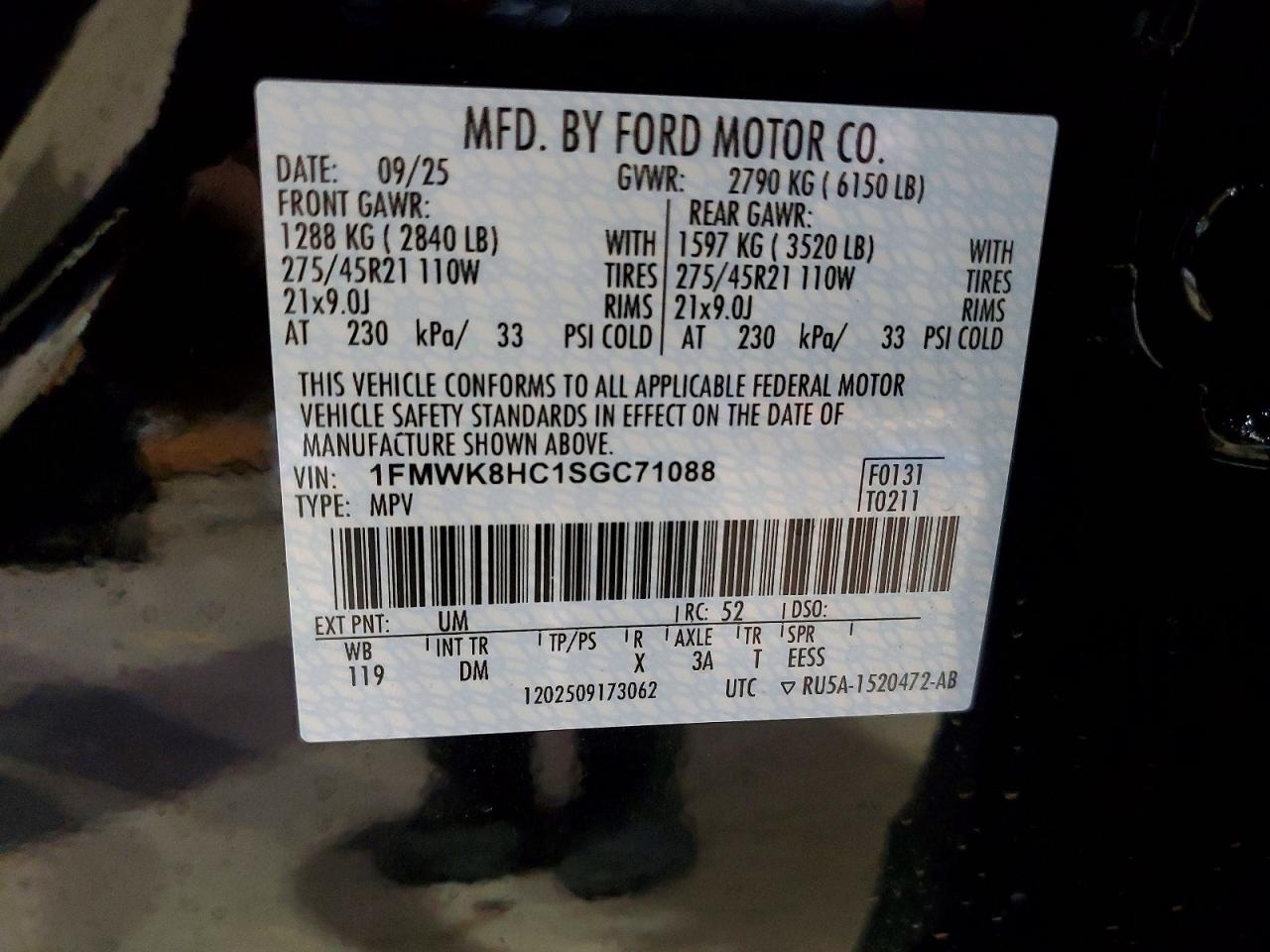 2025 FORD EXPLORER PLATINUM photo 13