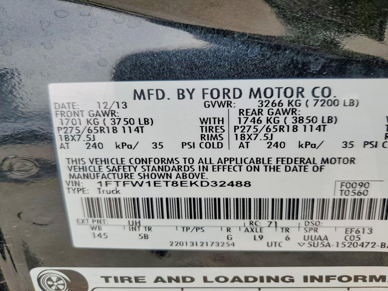 2014 FORD F150 SUPERCREW photo 13