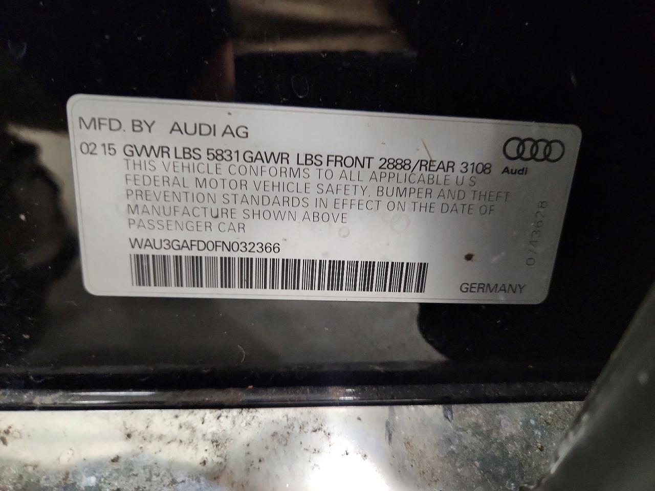 2015 AUDI A8 L QUATTRO photo 12