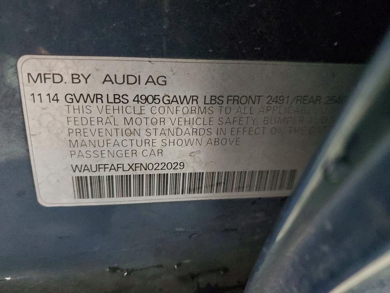 2015 AUDI A4 PREMIUM PLUS photo 23