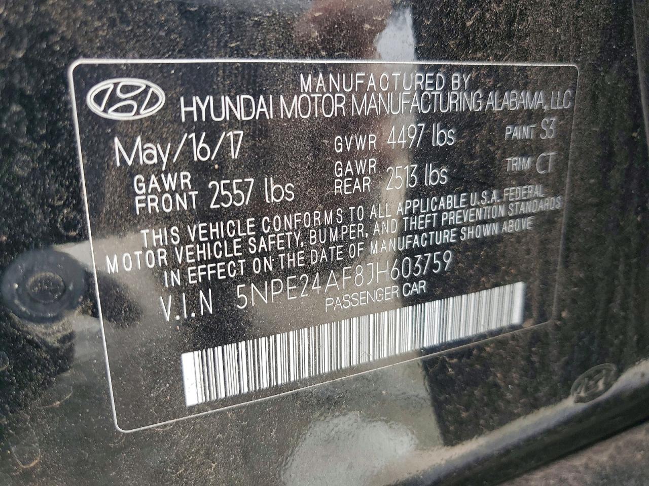 2018 HYUNDAI SONATA SE photo 12