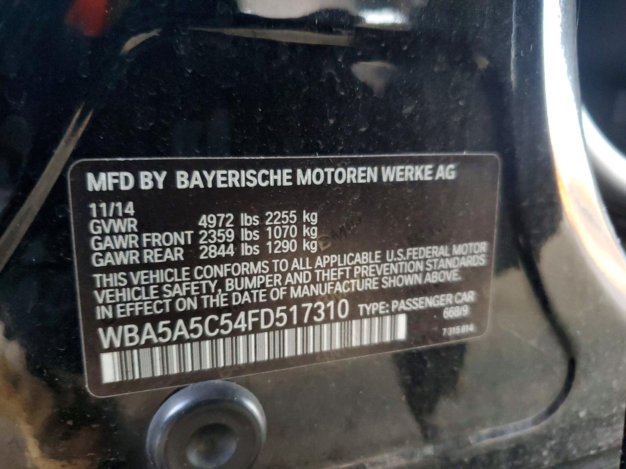 2015 BMW 528 I photo 12
