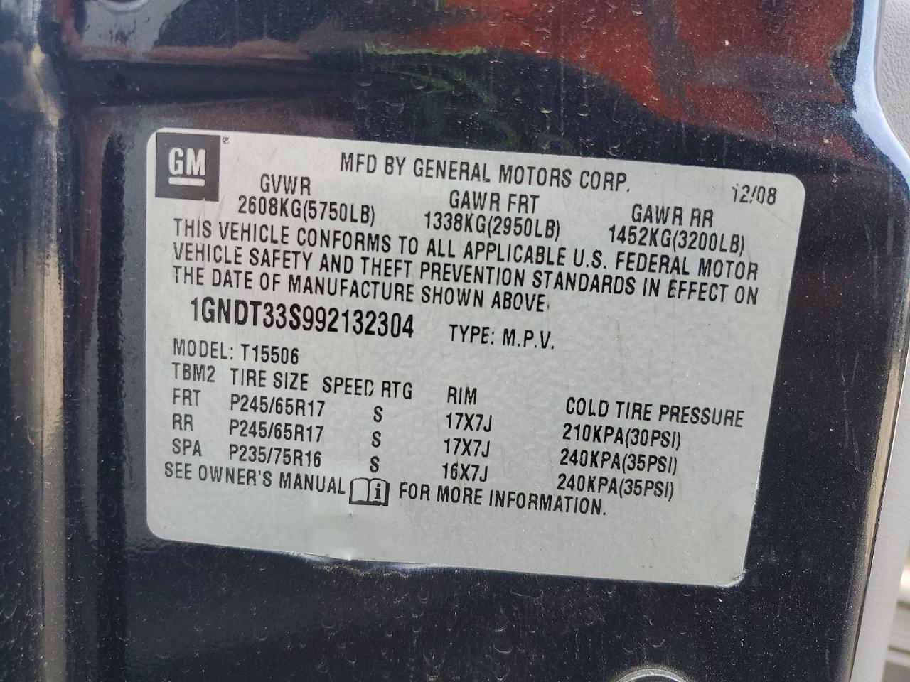 2009 CHEVROLET TRAILBLAZER LT photo 13
