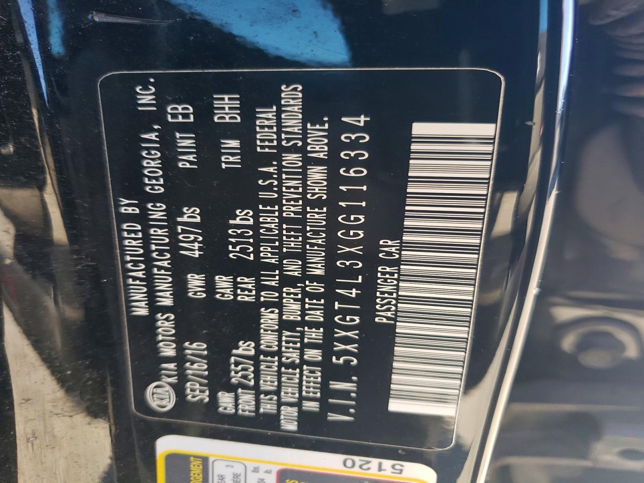 2016 KIA OPTIMA LX photo 12