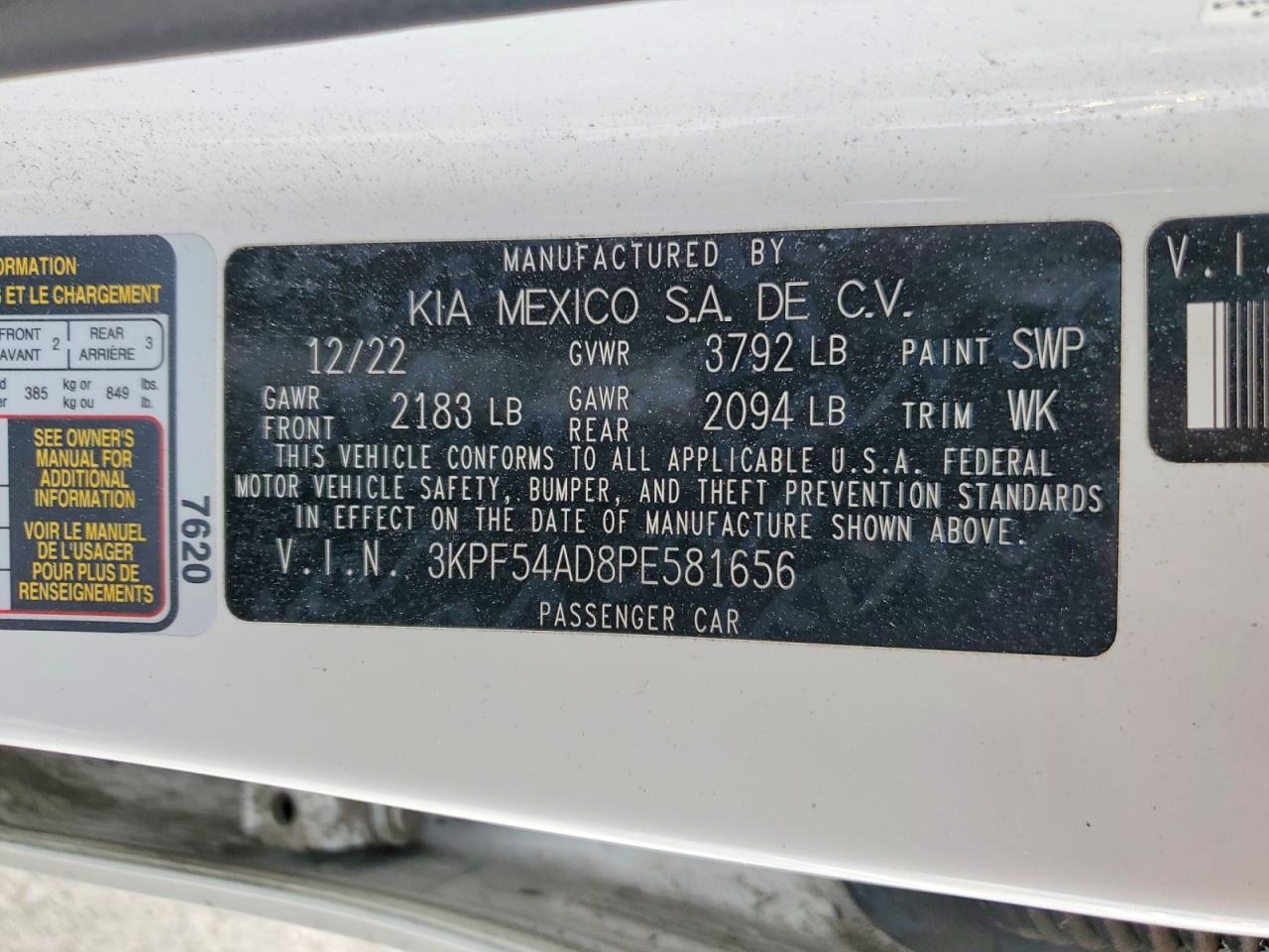 2023 KIA FORTE GT LINE photo 13