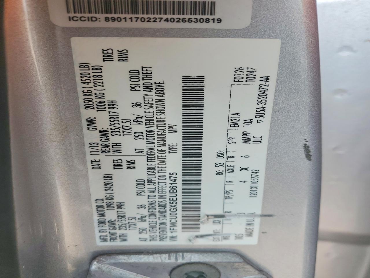 2014 FORD ESCAPE SE photo 25