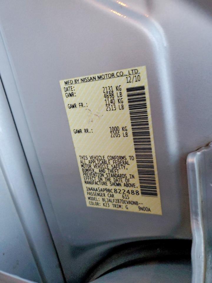 2011 NISSAN MAXIMA S photo 13
