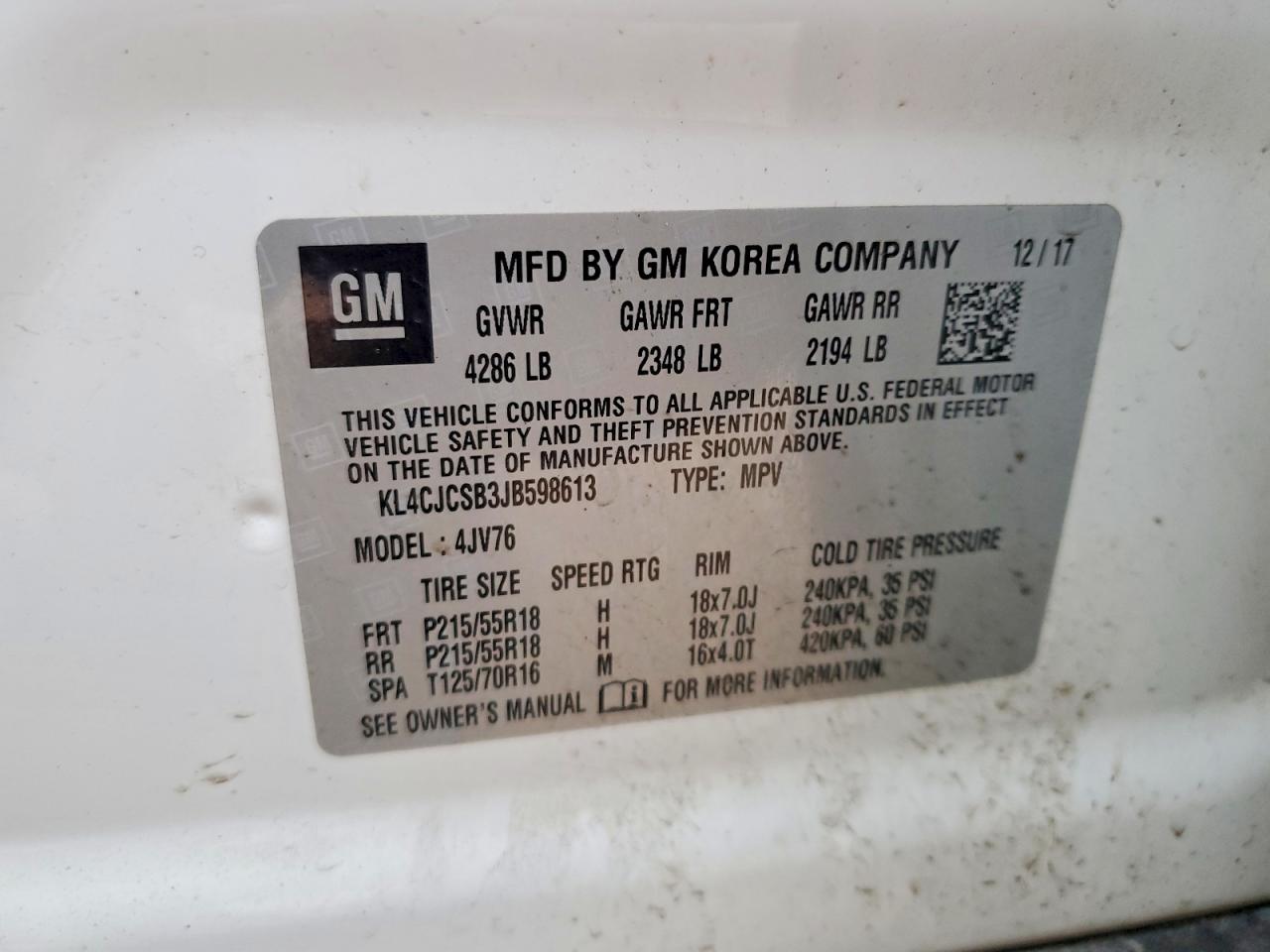 2018 BUICK ENCORE ESSENCE photo 12