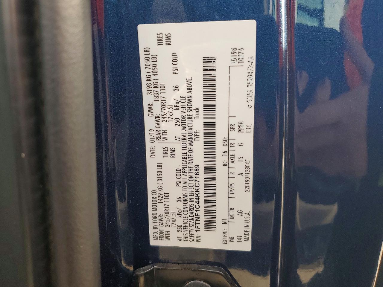 2019 FORD F150 photo 12