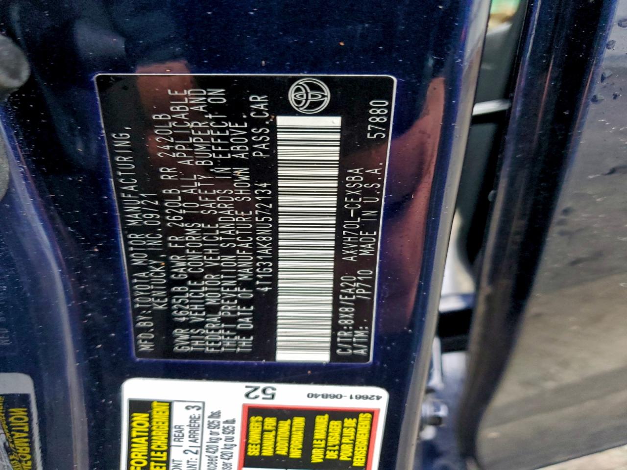 2022 TOYOTA CAMRY NIGHT SHADE photo 13