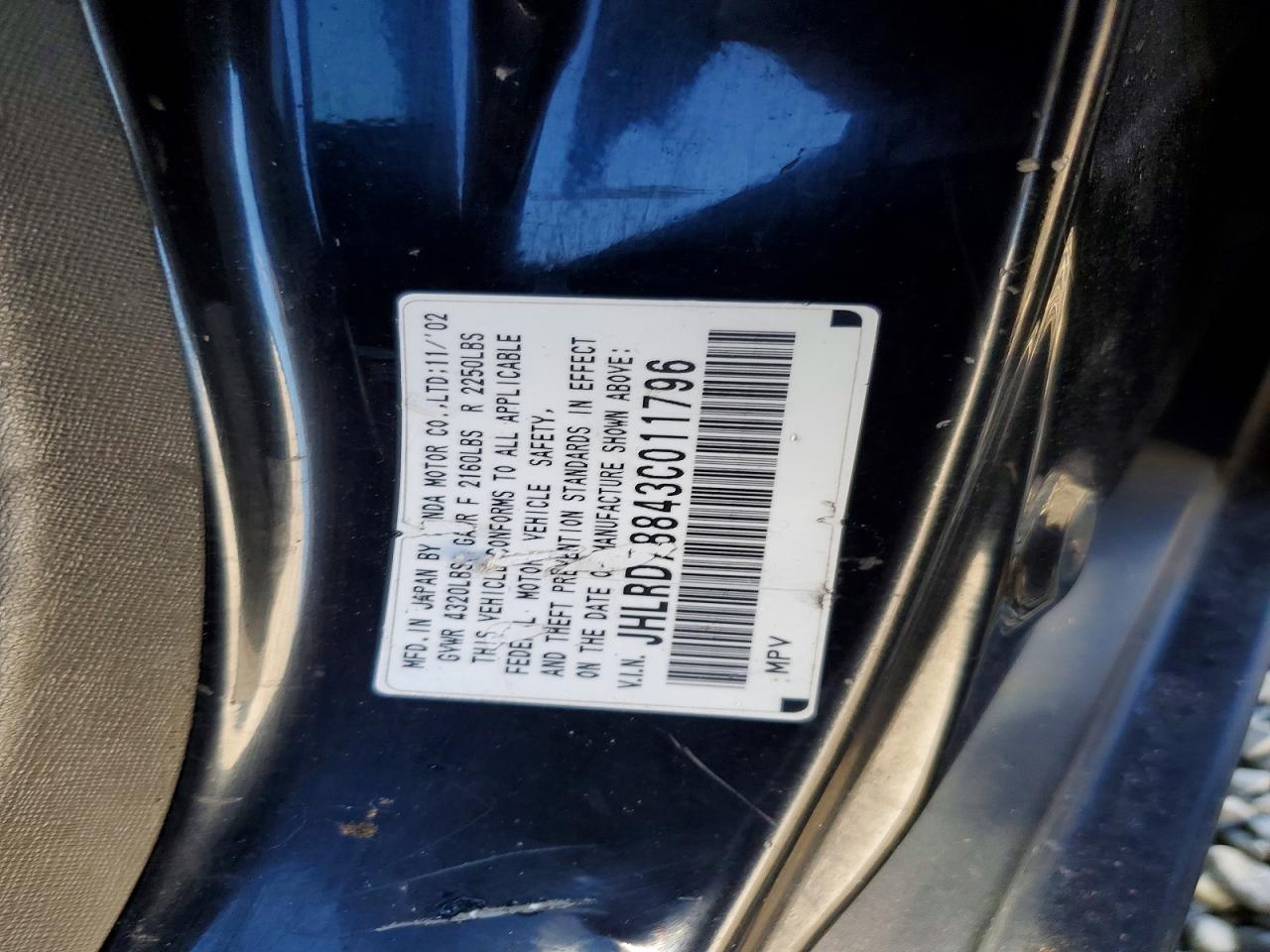 2003 HONDA CR-V EX photo 13