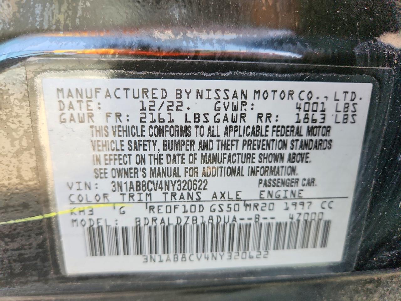2022 NISSAN SENTRA SV photo 12