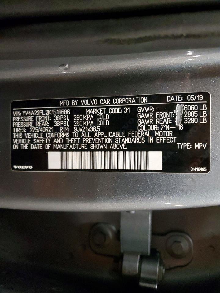 2019 VOLVO XC90 T6 INSCRIPTION photo 25