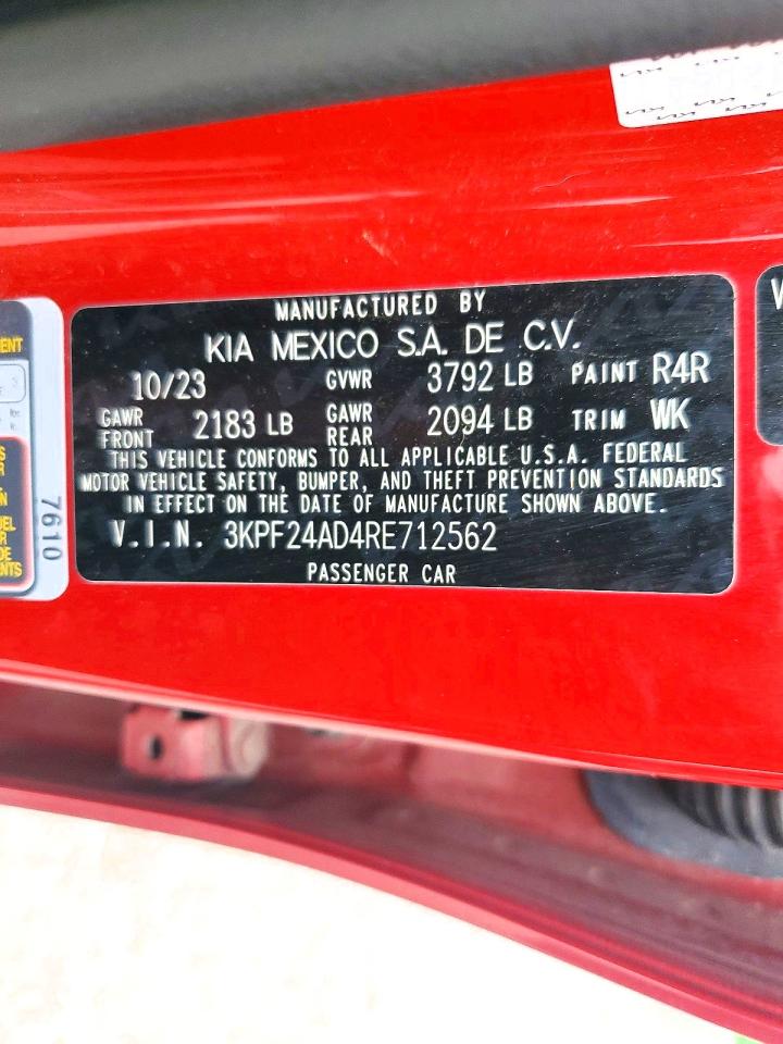 2024 KIA FORTE LX photo 37