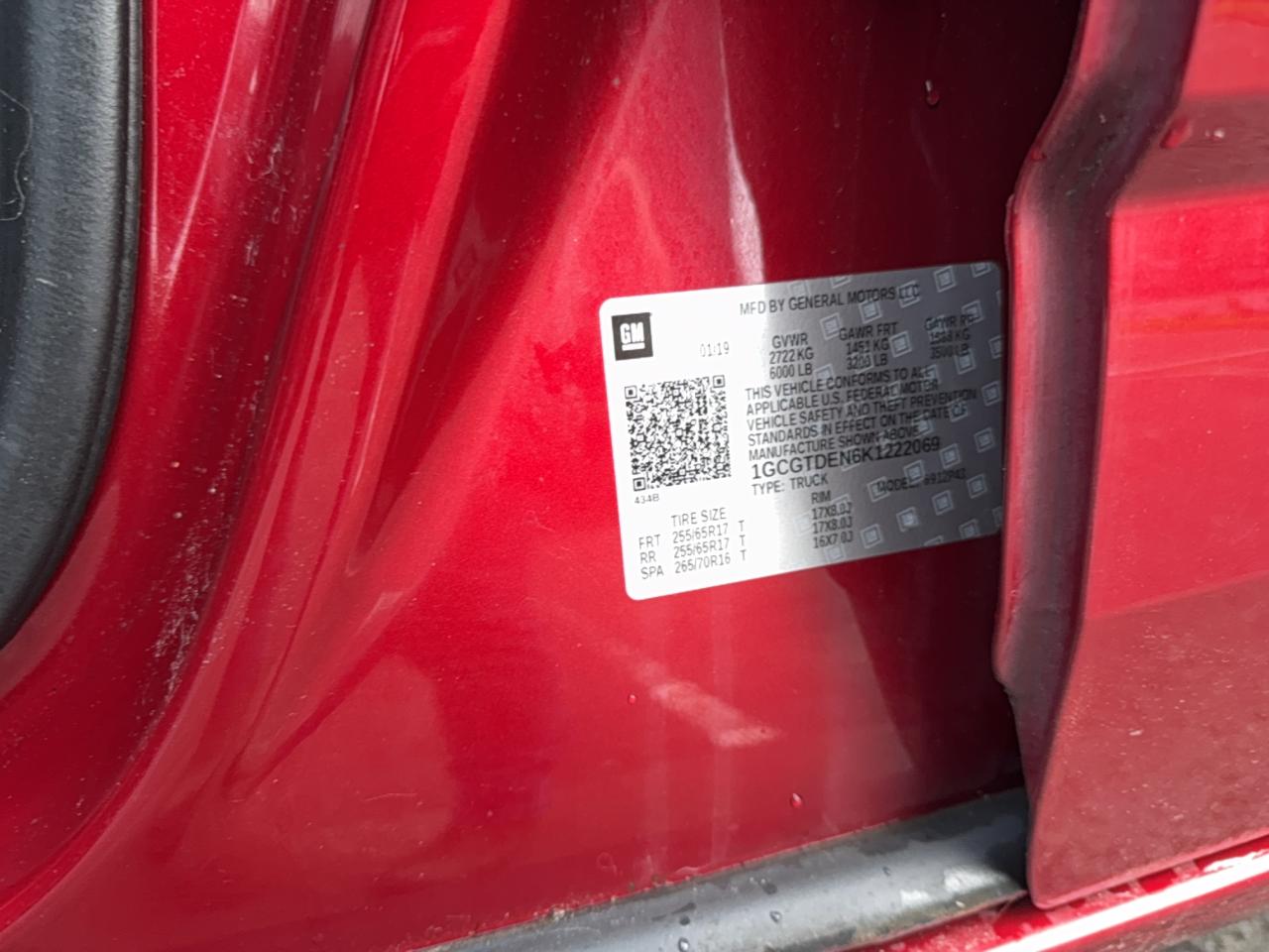 2019 CHEVROLET COLORADO Z71 photo 10