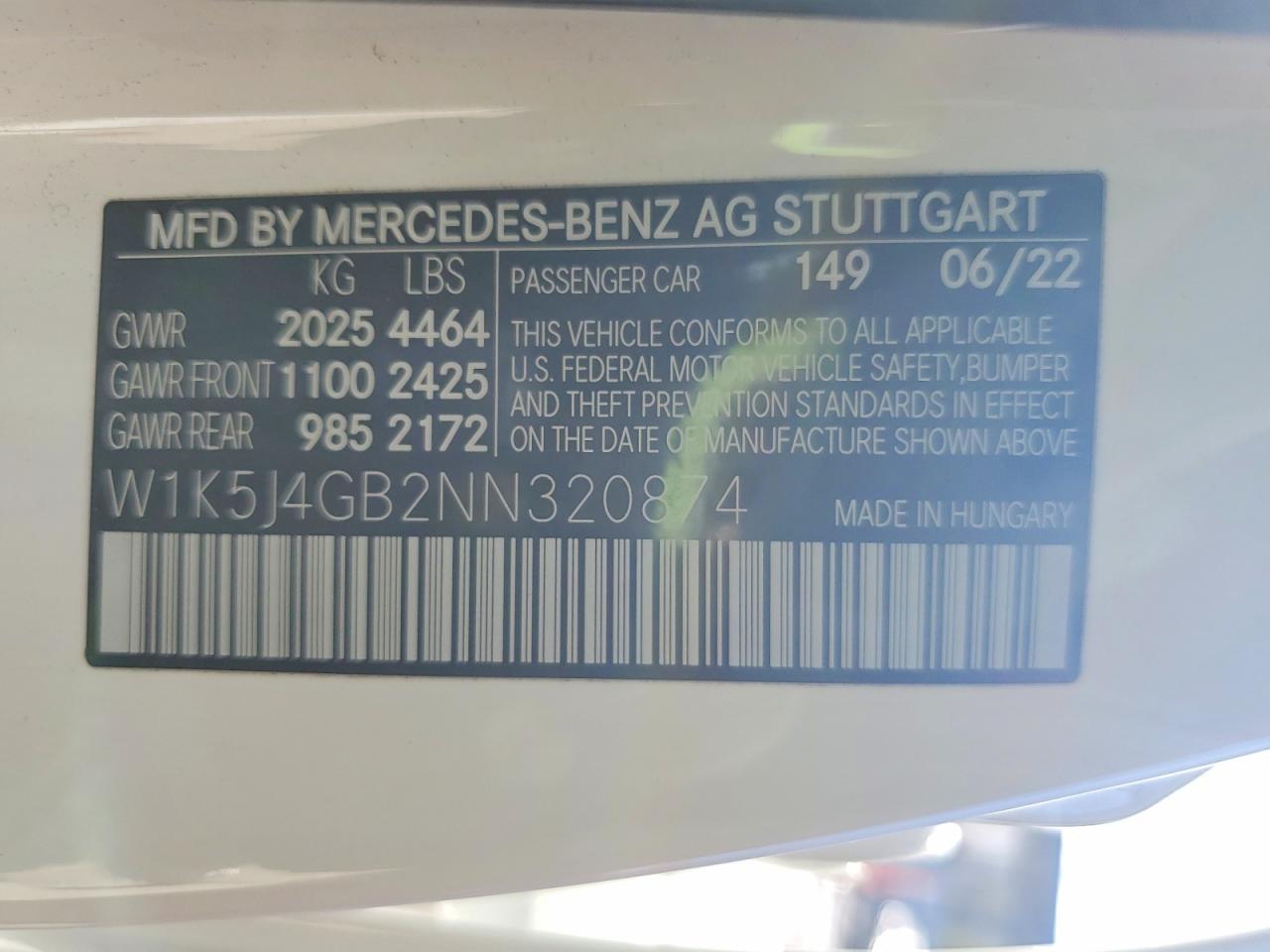 2022 MERCEDES-BENZ CLA 250 photo 12