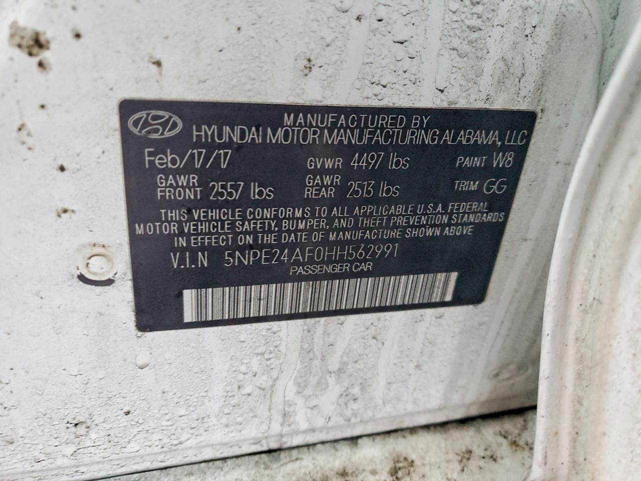 2017 HYUNDAI SONATA SE photo 34