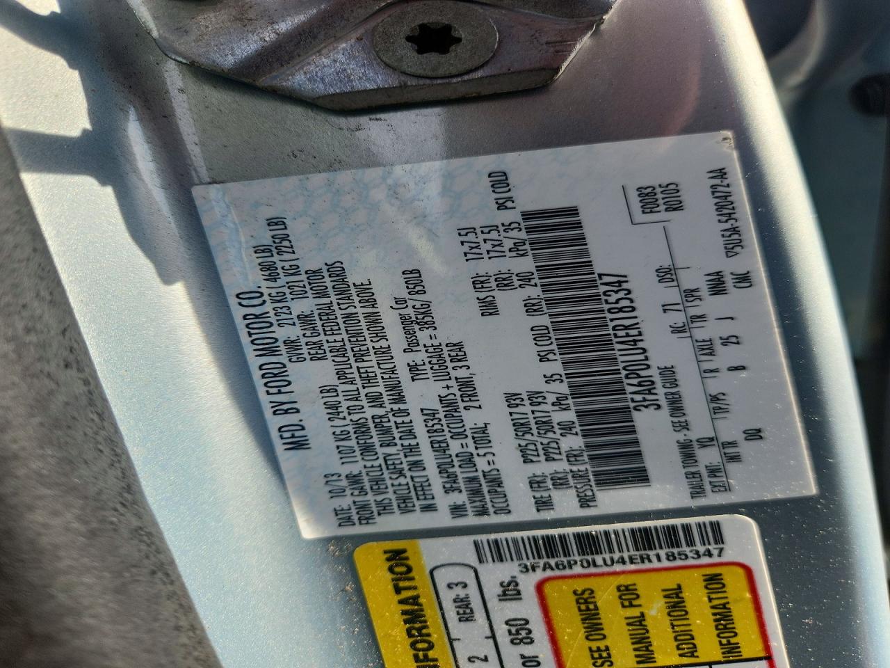2014 FORD FUSION SE HYBRID photo 12