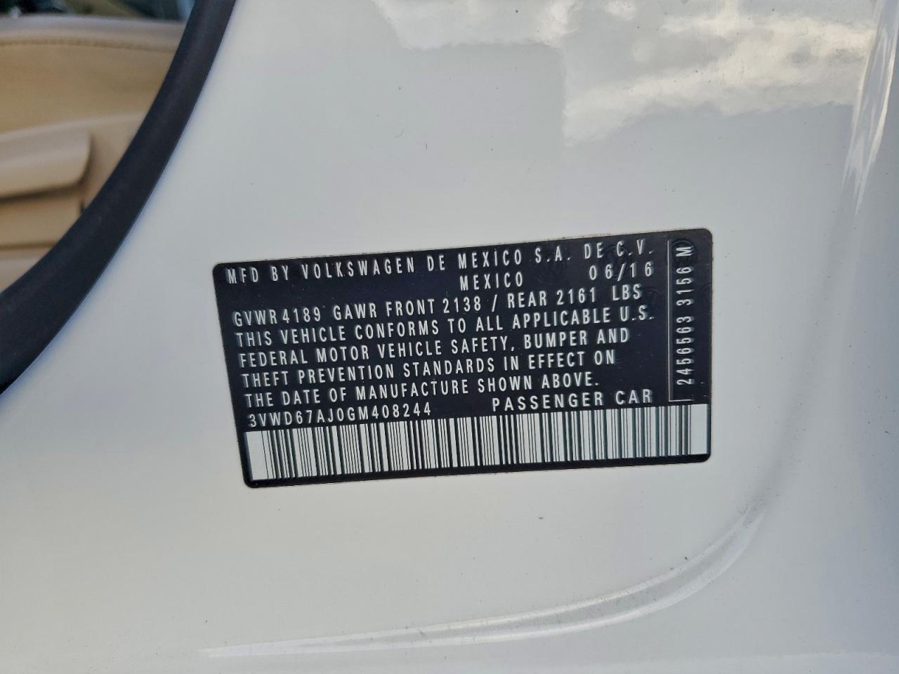 2016 VOLKSWAGEN JETTA SE photo 12