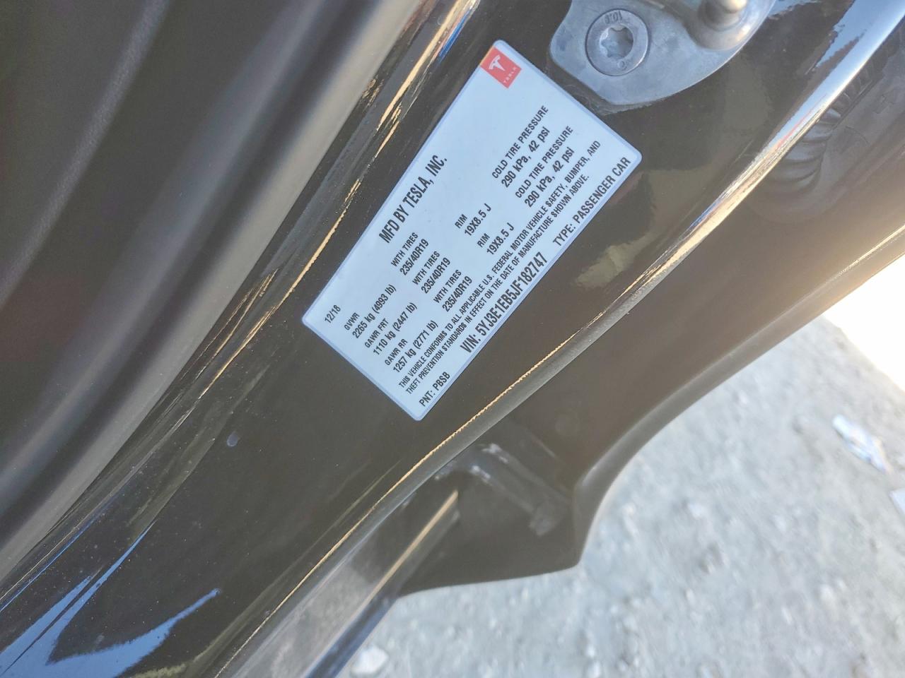 2018 TESLA MODEL 3 photo 12