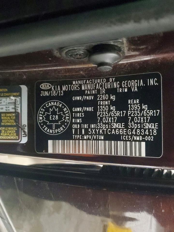 2014 KIA SORENTO LX photo 13