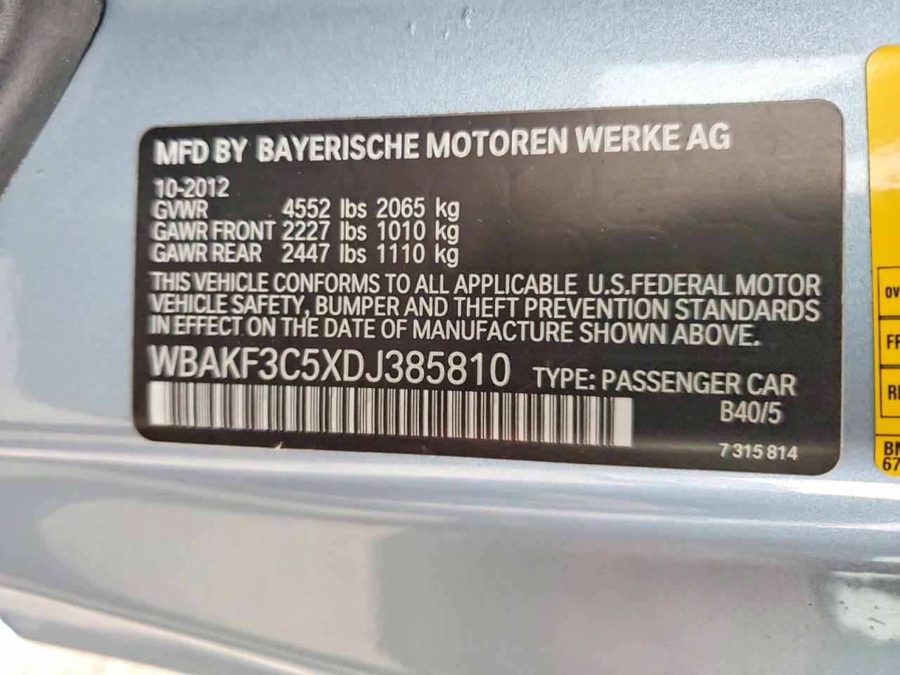 2013 BMW 328 XI photo 12