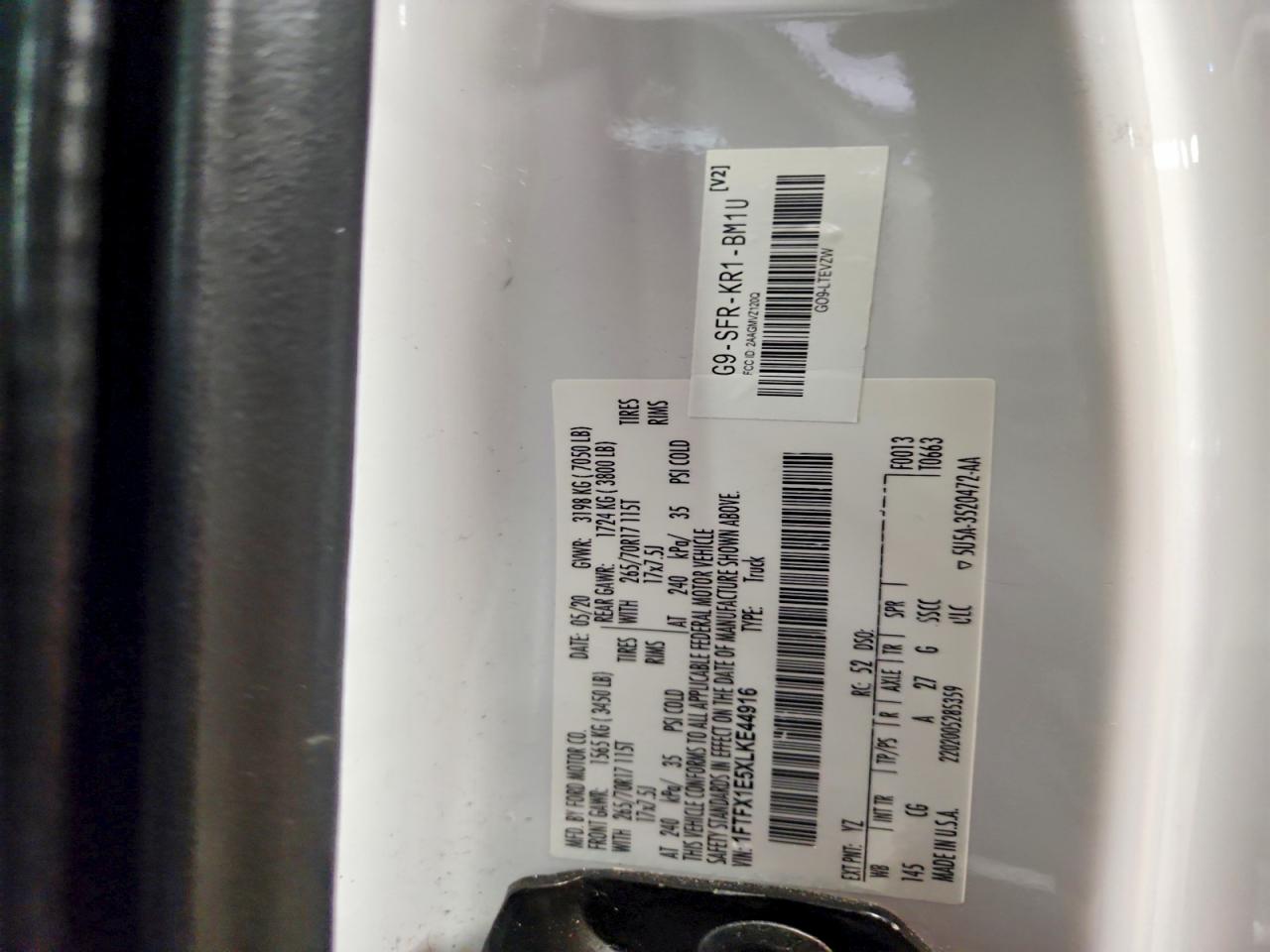 2020 FORD F150 SUPER CAB photo 12