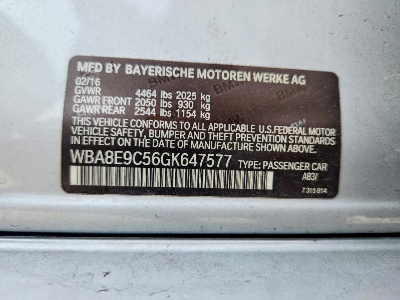 2016 BMW 328 I SULEV photo 12